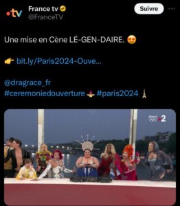 Tweet van France TV